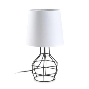 Lámpara Jaula Blanca E27 1 luz