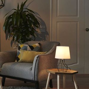Lámpara Jaula Blanca E27 1 luz