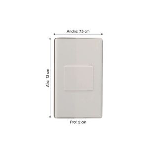 Placa ciega Blanca Deco
