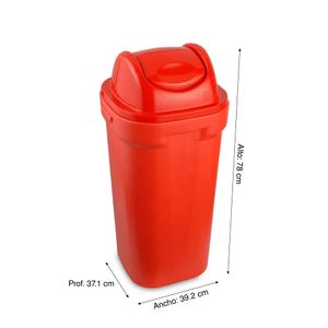 Tacho Bodeguita vaivén rojo de 50 litros