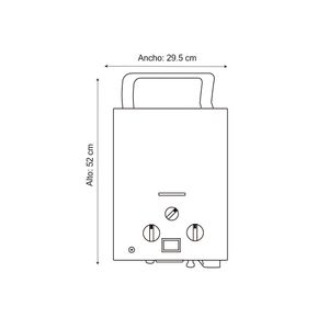 Calentador a gas sin ducto GN 5.5 litros