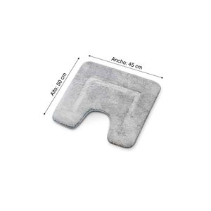 Set Alfombra para baño Orange Cuadro Gris 2 piezas