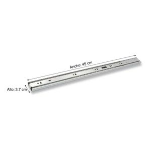 Corredera telescópica Soft-close 450mm 18"