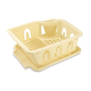 Escurridor plástico para 14 platos beige
