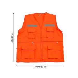 Chaleco para obra Naranja Talla: Extra Large