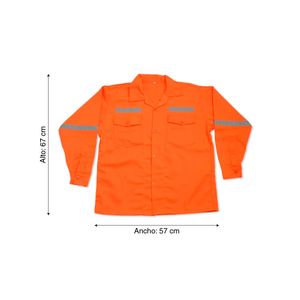 Camisa Drill Tec Naranja Talla: Small