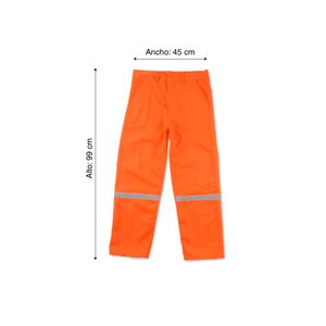 Pantalón Drill Tec Naranja Talla: Small