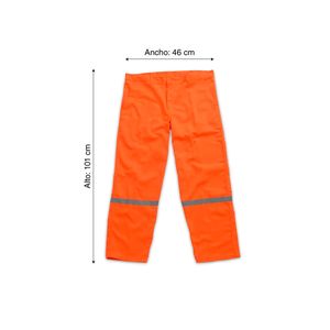 Pantalón Drill Tec Naranja Talla: Medium