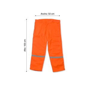 Pantalón Drill Tec Naranja Talla: Extra Large