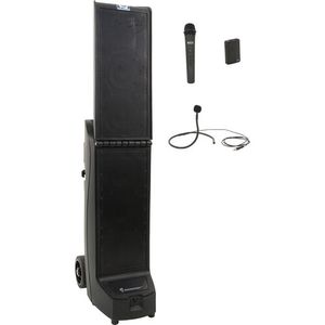 Anchor Audio Bigfoot System 2 con receptor inalámbrico dual, micrófono inalámbrico de mano