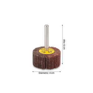 Ruedita Flap con vástago 40x20x6mm Grano 60