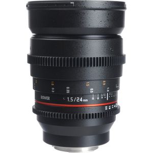 Bower 24 mm T1.5 Lente de cine amplio ultra rápido para cámaras de montaje Samsung NX