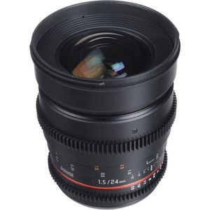 Bower 24 mm T1.5 Lente de cine amplio ultra rápido para cámaras de montaje Olympus 4/3