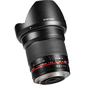 Samyang 16 mm f/2.0 ed como lente UMC CS para el soporte Samsung NX