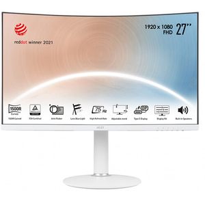 MSI Modern MD271CPW Monitor VA de 27&quot; 16:9 Curvo 75 Hz (Blanco)