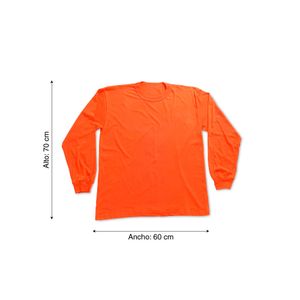 Polo manga larga Naranja
