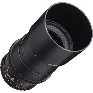 Samyang 100 mm T3.1 VDSLRII Lente de cine para Nikon F Mount con macro