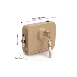 Cerradura eléctrica sin botón crema