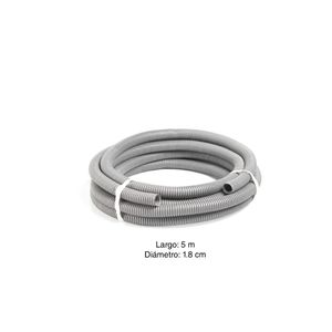 Tubería corrugada flexible 3/8" WIR Gris x5 metros