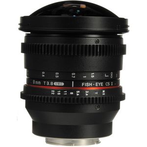 Bower 8 mm T/3.8 Fisheye HD Cine Lens para Samsung Nx Mount