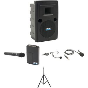 Paquete doble Anchor Audio Liberty con micrófono de mano, petaca, micrófono para auriculares, mic...