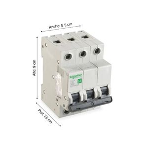 Interruptor termomagnético Easy9 3x63A 6000A 400V