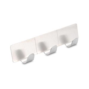 Colgador triple de acero inoxidable