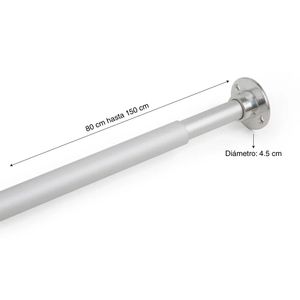 Tubo de ducha adosable de 80 a 150 cm