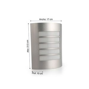 Aplique Mini Parodi Aluminio