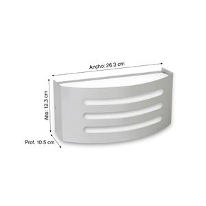 Aplique Génesis Aluminio E27 1 Luz