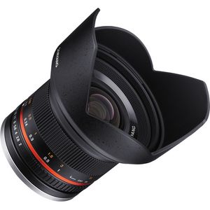Lente Samyang 12 mm f/2.0 NCS CS para montura micro cuatro tercios (negro)