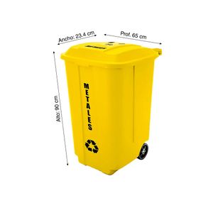 Tacho para reciclaje para metales 178 litros