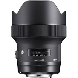 Sigma 14 mm f/1.8 DG Lente de arte HSM para Sigma SA