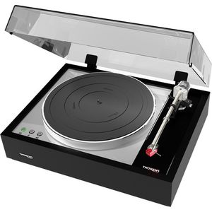 Thorens TD 1600 Totalmente manual giratriz estéreo de dos velocidades (negro brillante)