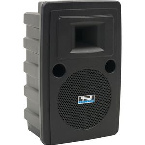 Anchor Audio Liberty System 4 con cuatro beltpacks, cuatro micrófonos de collar y soporte