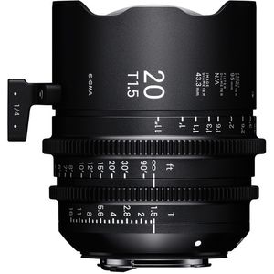 Sigma 20 mm T1.5 completamente luminoso FF de alta velocidad (Sony E, pies)