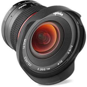 Lente opteka 12 mm f/2.8 para fujifilm x