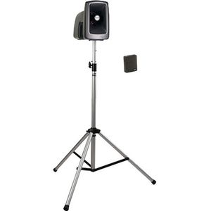 Anchor Audio MEGA-BP1-B MEGAVOX 2 PA con soporte, carrocería inalámbrica, solapa y kit de micrófo.