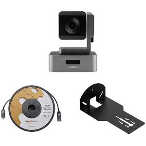 BZBGEAR 1080P HDMI/SDI/USB 10X Zoom PTZ Camera, soporte de pared y 33 'Kit de cable USB