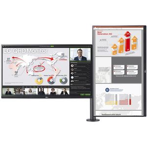 LG 27BP88QD-B2 ERGO Dual 27 "1440p HDR Monitor