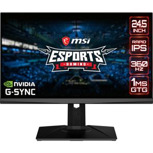 MSI Oculux NXG253R 24.5 "16: 9 G-Sync 360 Hz HDR IPS Gaming Monitor