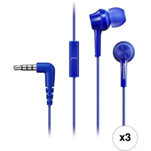Kit de auriculares Panasonic RP-TCM115 In-Ear (3 pares, azul)