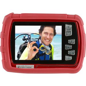 Cámara digital impermeable Polaroid ie048 (roja)