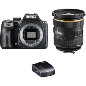 Cámara Pentax K-70 DSLR con lente de 11-18 mm y kit de GPS