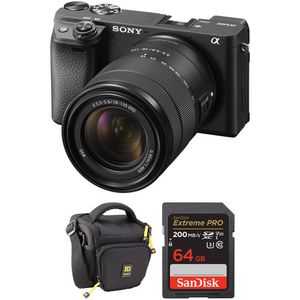 Sony a6400 Cámara sin espejo con lente de 18-135 mm y kit de accesorios