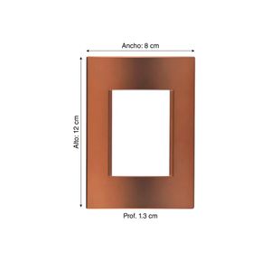 Placa 3M Rectangular Bronce Living Light