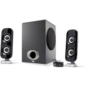 Cyber Acoustics CA-3810 2.1 Sistema de altavoces alimentado por canales con cápsula de control