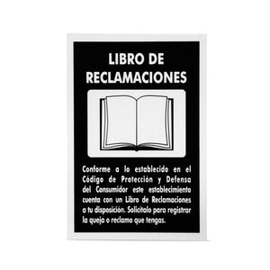 Señal Libro de Reclamaciones 222x15cm