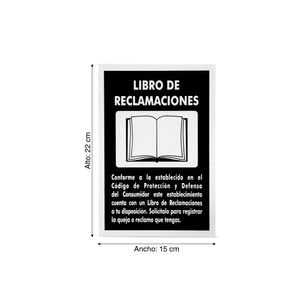 Señal Libro de Reclamaciones 222x15cm