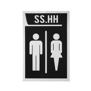 Señal S.S.H.H. 22x15cm